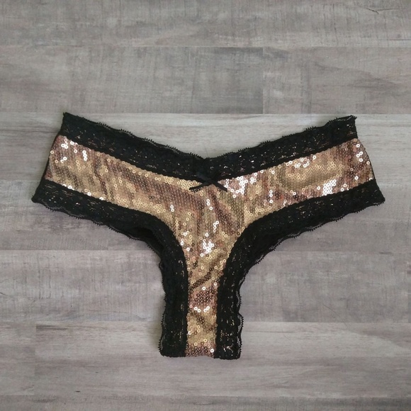 NWT Victoria's Secret Sequin Cheekies - Picture 1 of 6